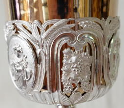 French antique solid silver Baroque Chapel Set